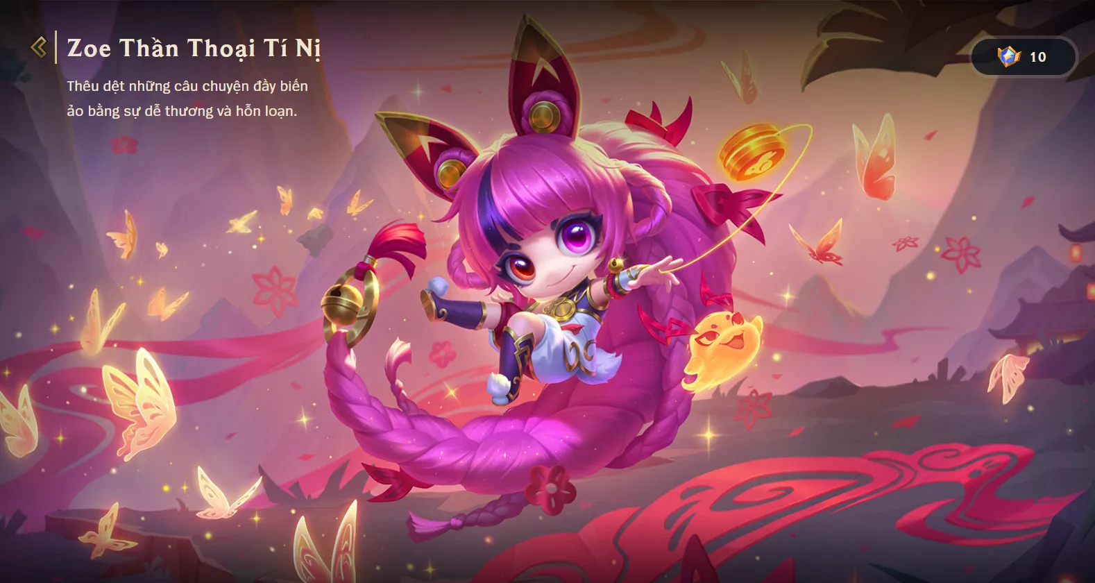 Zoe thần thoại tí nị, unrank lv1, trắng thông tin